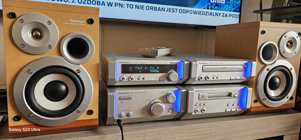 Technics SC-HD505 microzestaw z Mini Disc i pilotem-bdb stan