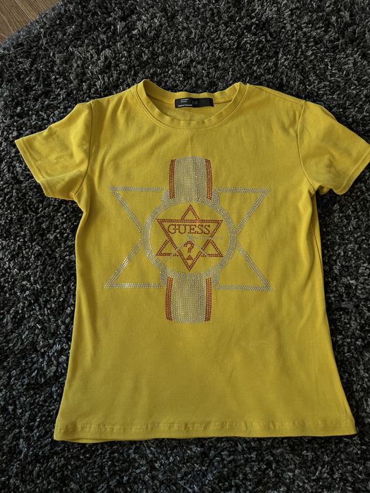 T shirt S, Guess , zolty kanarkowy