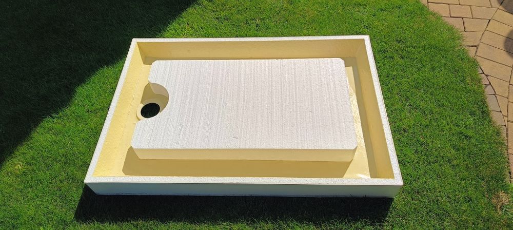 Brodzik ocieplany, wzmacniany 120x80x12