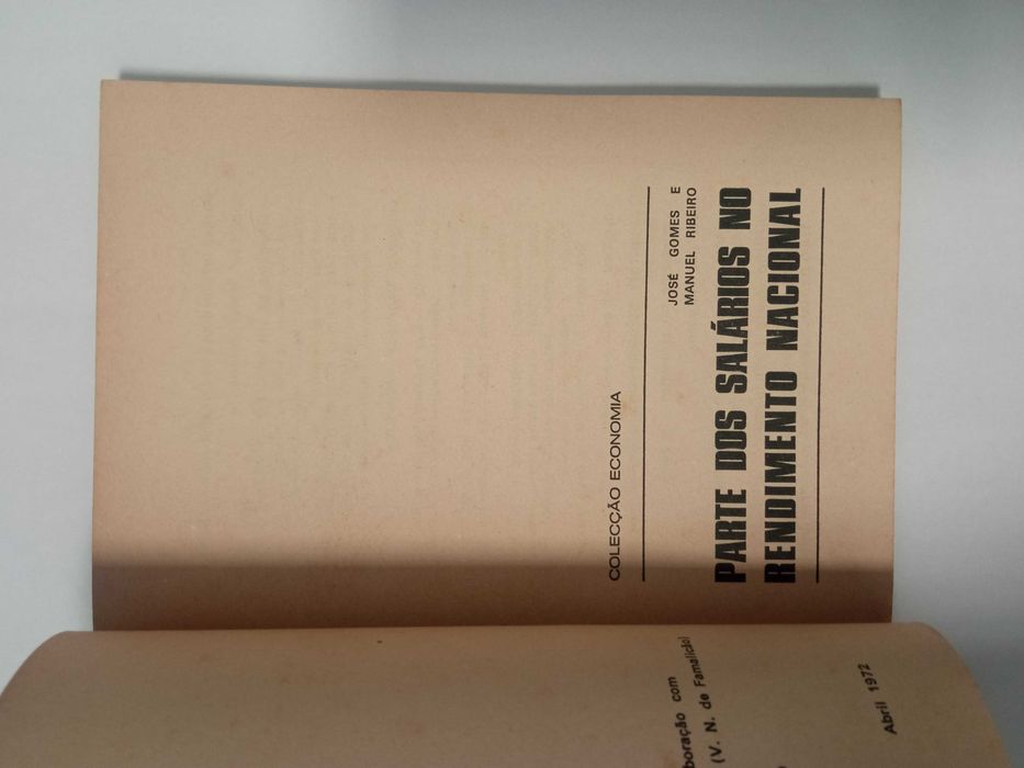 Parte dos salários no rendimento nacional, de José Gomes e M. Ribeiro