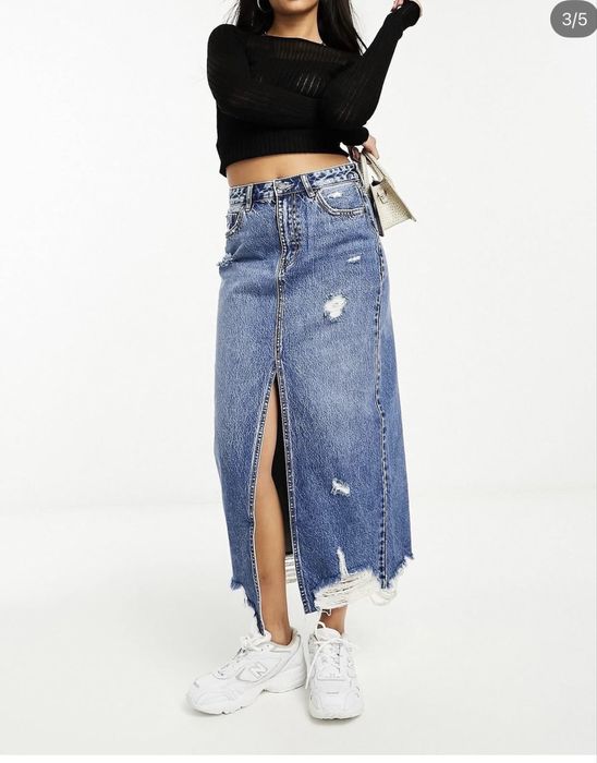 Стильні джинсові спідниці zara