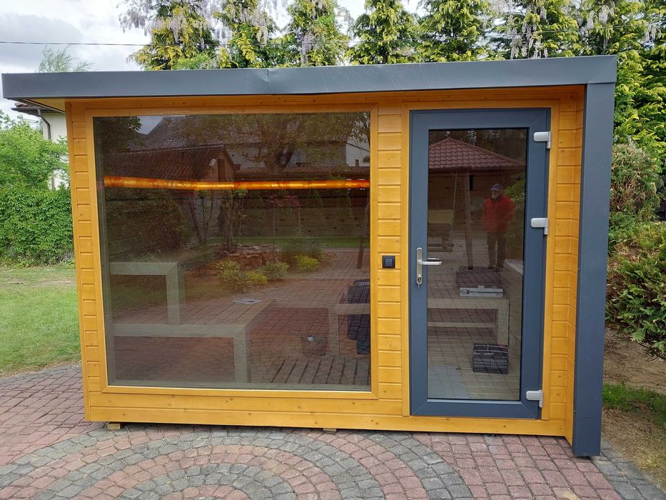Sauna Ogrodowa z Przedsionkiem 3,5 m x 2,2 m