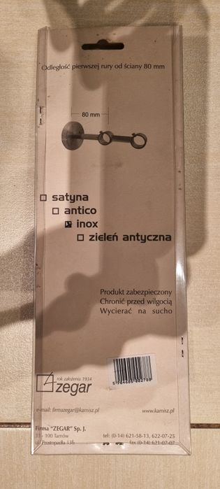 Uchwyt karnisza podwójny Techno 20 - 1szt