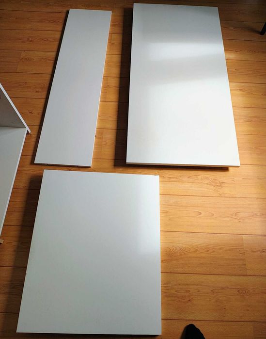 Biurko narożne Lenart CORNER CN-01 125x125 cm biały / dąb sonoma