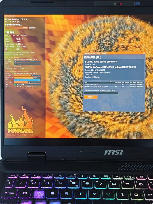 MSI Sword 16 HX RTX4060 Intel i7-14650HX 24GB 2TB SSD 144Hz FHD W11Pro