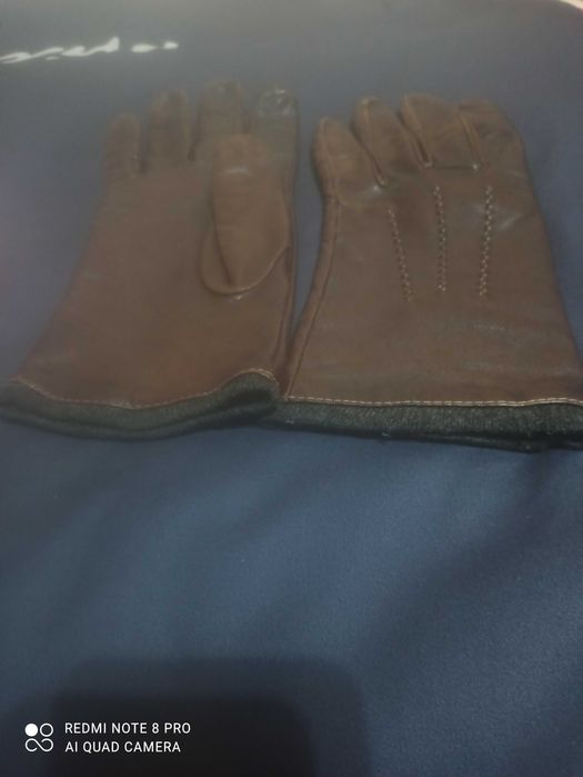 Мужские перчатки из натуральной кожи Zara man! Original!