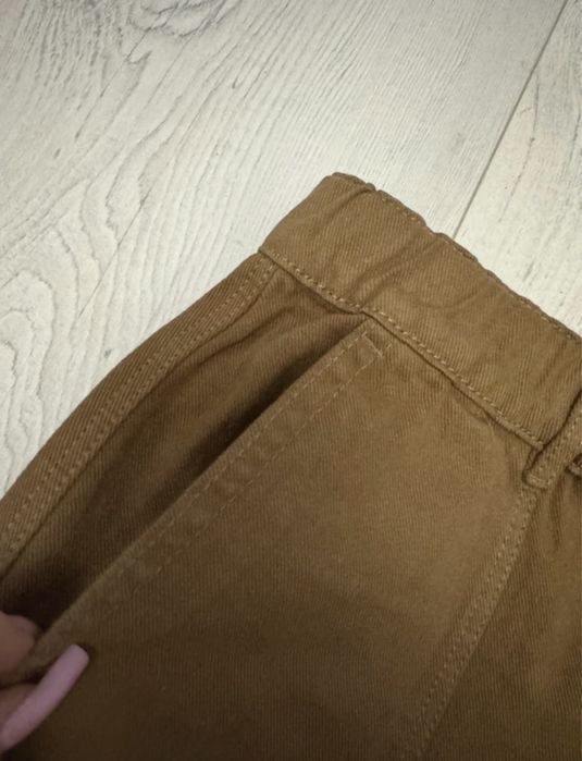 Ołówkowa brązowa/karmelowa spódnica mini Stradivarius
