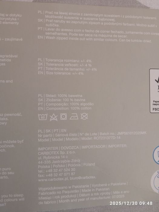 Pościel bawełniana 220x200