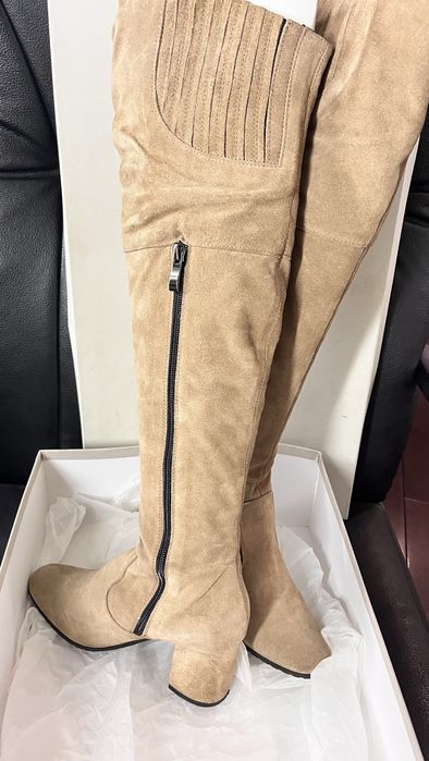 Solo Femme ботфорти натуральна замша  еврозима 35 р п