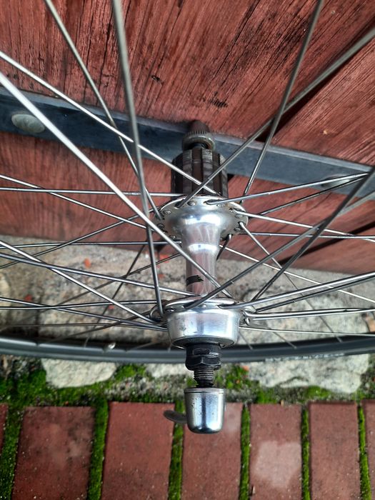 koła szosowe 28" shimano 600 tricolor / wolber tx profil stożki 7s cu1