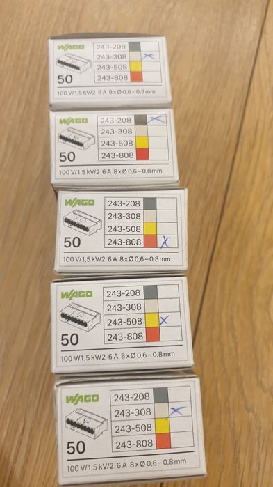 Wago szybkozłączki