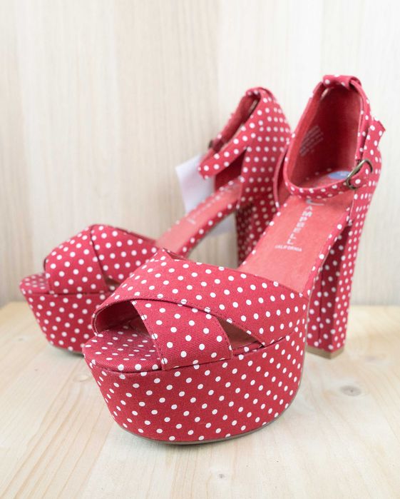 Nowe buty na platformie Jeffrey Campbell czerwone pin-up rozmiar 40