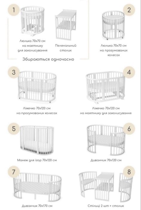 Продаю ліжечко Stokke 3-в-1 (бу)
