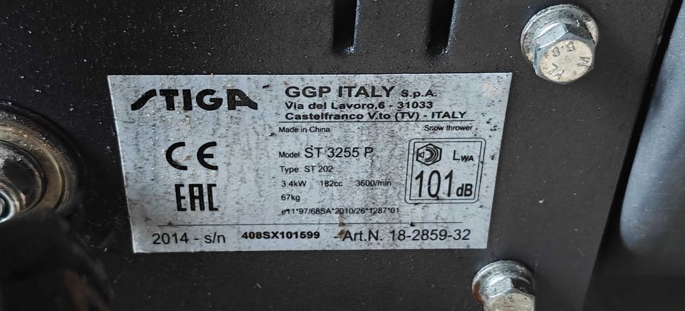Odśnieżarka Stiga st 3255 p,