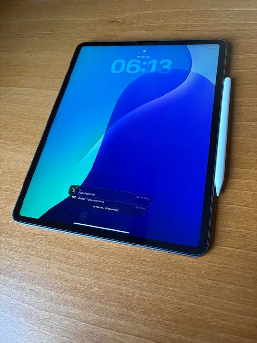 Apple iPad Pro 12,9" 3 Gen A1876 256 GB + Apple Pencil + Szkło Hartowane