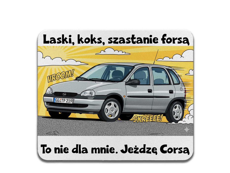 Podkładka pod mysz Corsa prezent dla kierowcy auto gadżet