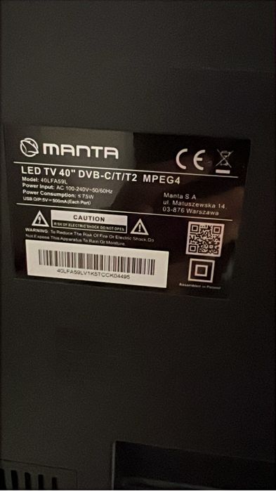 Telewizor manta smart tv