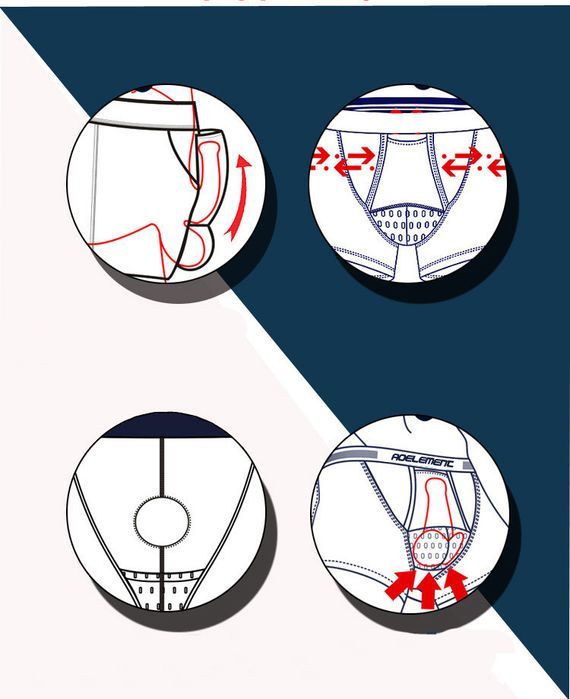 Oddychające Męskie Bokserki Kieszonka System Odprowadzania Ciepła -XXL