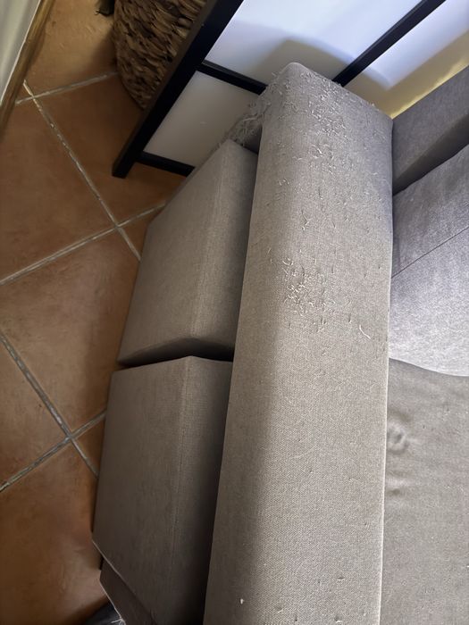 Sofa 3 lugares c/ 2 pufs laterais e banco quadrado para fazer ch l.