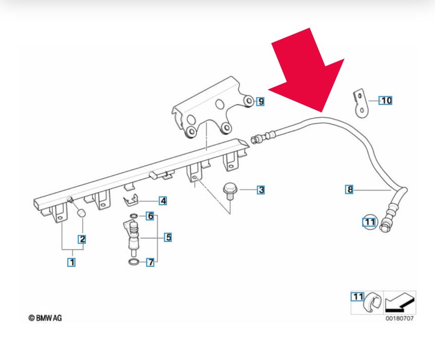 Топливный шланг BMW N52/N54