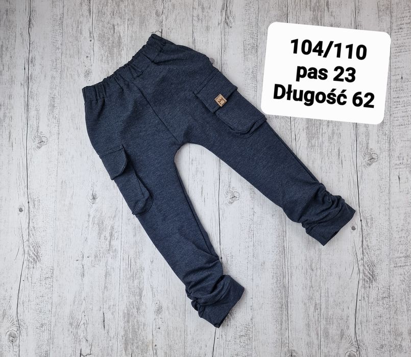 Spodnie bawełniane chłopięce bojówki mimi 104/110