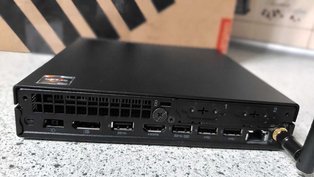 Неттоп Lenovo ThinkCentre M75q Gen 2, Ryzen 5350GE/16GB/256GB/Wi-Fi+BT