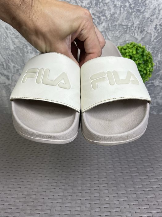 Fila шлепанцы тапочки 38 размер женские бежевые оригинал