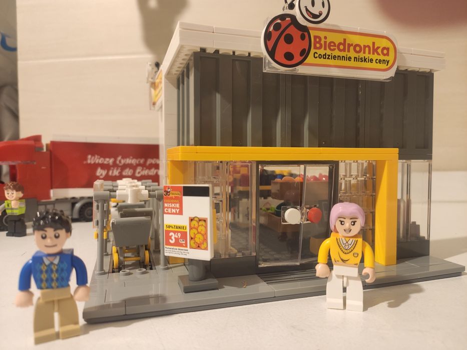 Klocki market i tir Biedronka, EleFun