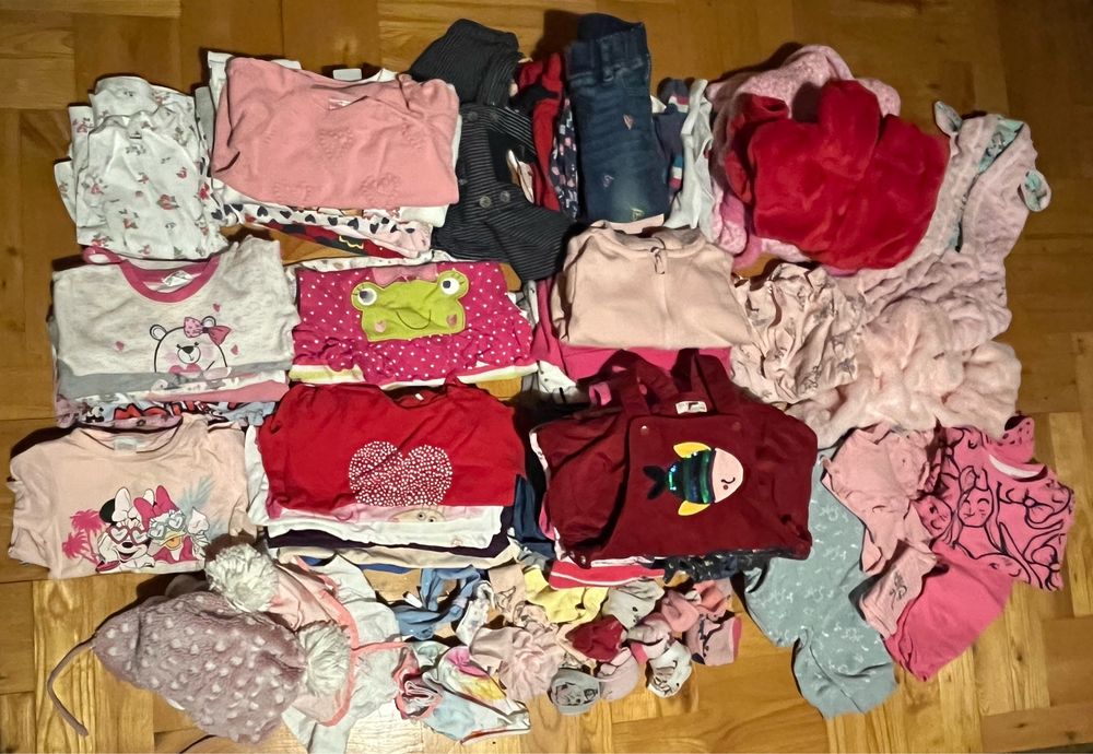Paczka/ paka ubrań/ ubrania dla dzieci/ dziewczynki rozmiar 86
