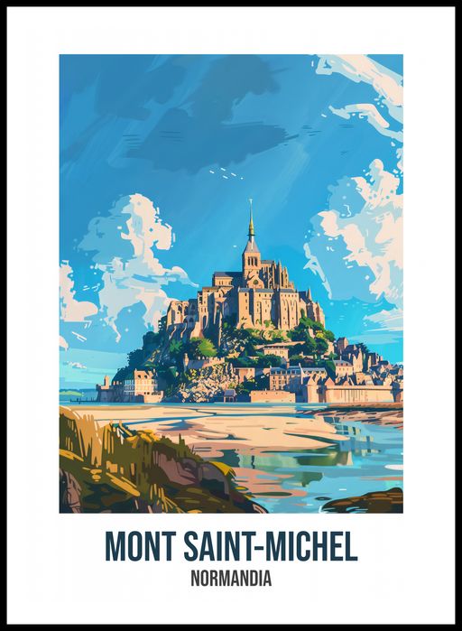 Plakat 59,4x84,1cm Mont Saint-Michel