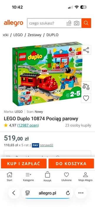 Lego duplo w pojemnikach LEGO