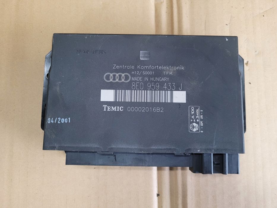 moduł sterownik komfortu audi a4 b6 b7 8e0959433j