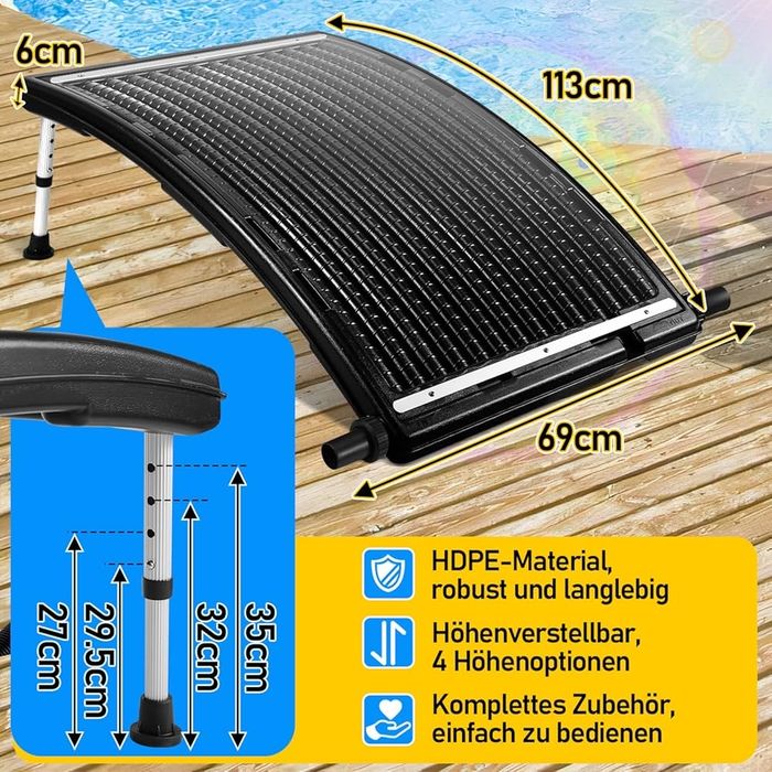 Kolektor solarny, podgrzewacz wody do basenu