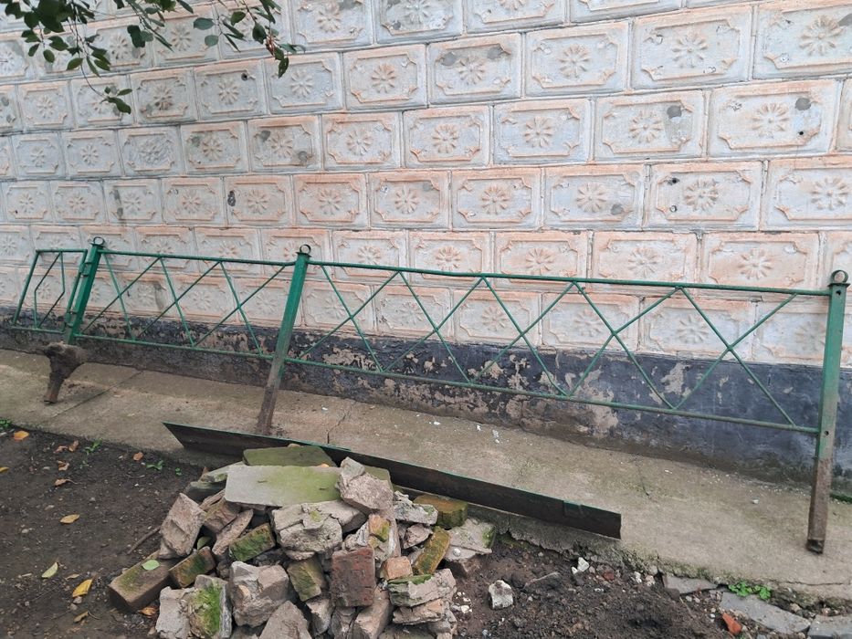 Забор паркан для клумби з металу