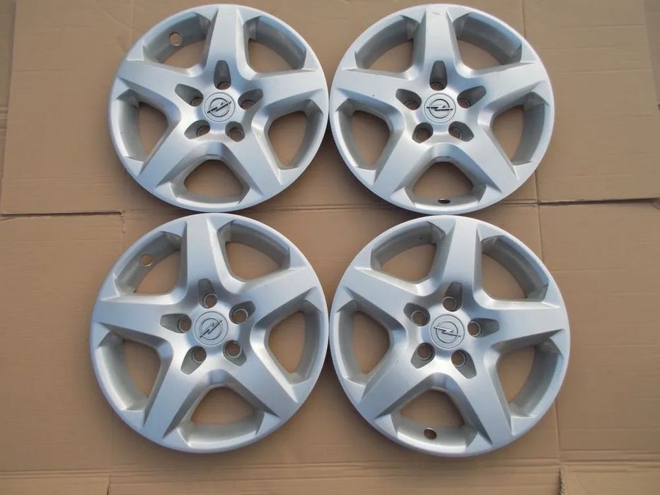 4x kołpaki 16 strukturalne opel astra h iii zafira b vectra c meriva a b 5x110 oryginalne