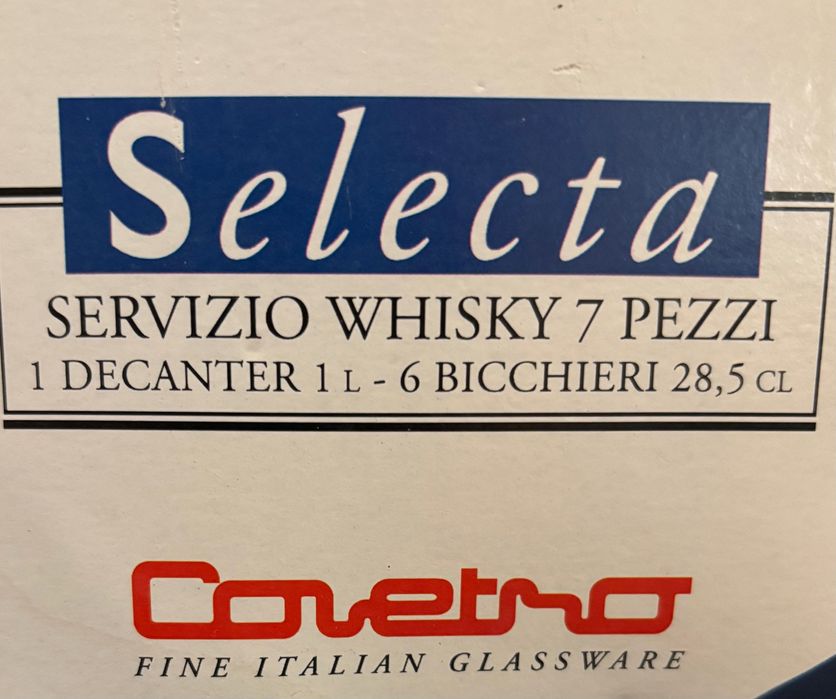 Decantador Whisky e 6 copos