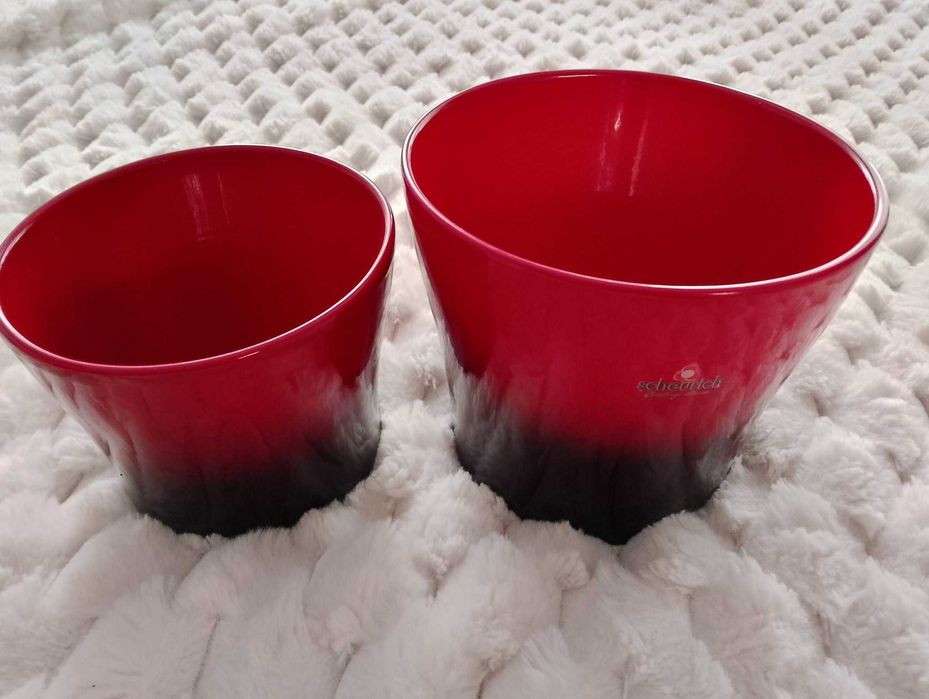 Scheurich Ceramiczne doniczki osłonki zestaw 2 sztuk