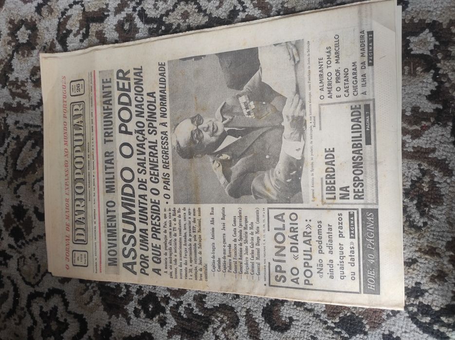 Jornais de abril 1974