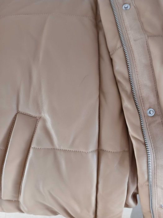 Пуховик куртка ABERCROMBIE & FITCH з веганської еко-шкіри