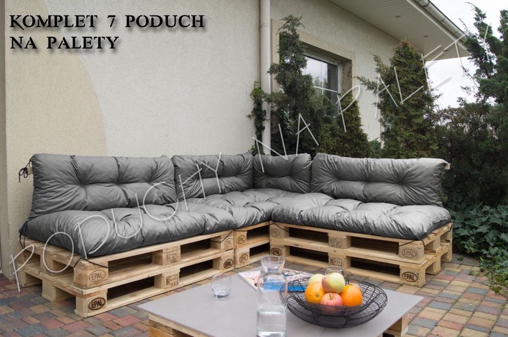 Poduszki na palety meble ogrodowe komplet 7 poduch narożnik kanapa