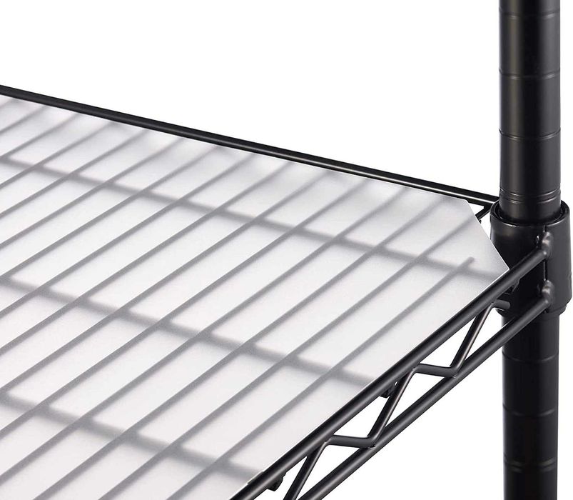 HEAVY DUTY Prateleiras metálicas pretas de 4 camadas/Black metal shelf