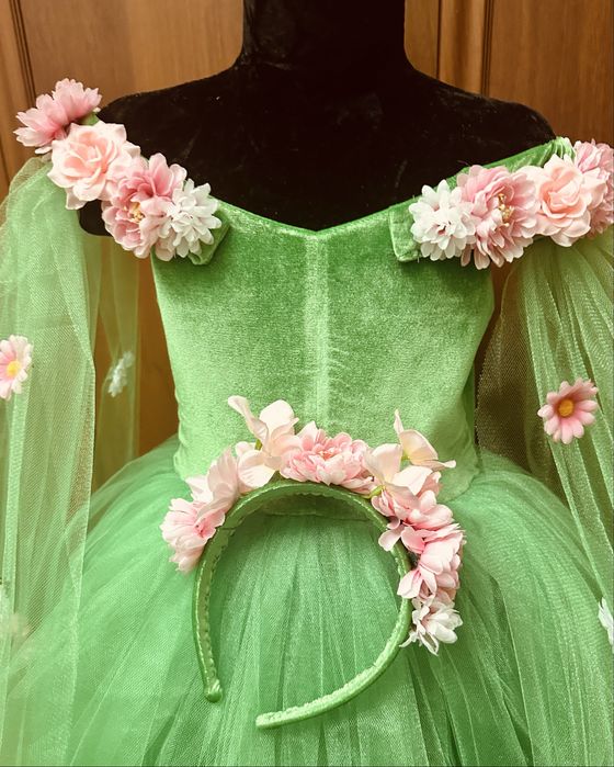 Весна, фея квітів, карнавальний костюм , сукня весни