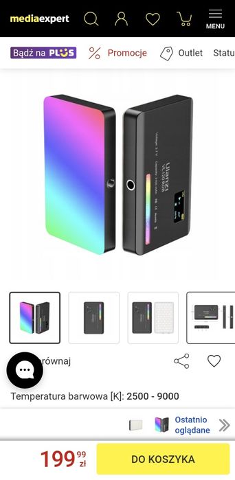 Lampa LED Ulanzi VL120 RGB