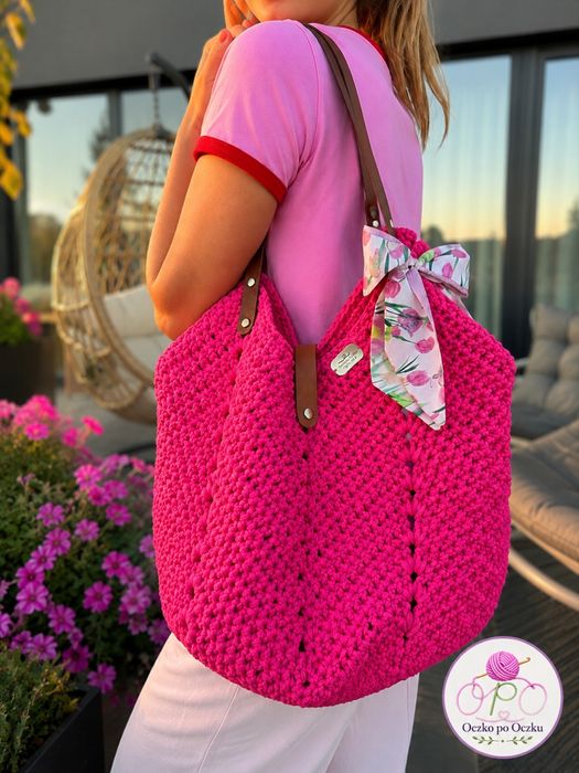 Torebka handmade shopperka duża
