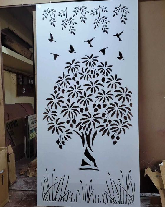 Лазерна різка металу. Панелі на ворота.