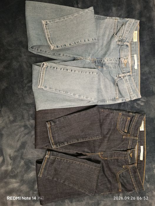 2 pary spodni Levi's 720 Hight Rise Super Skinny W27 - jasne i ciemne