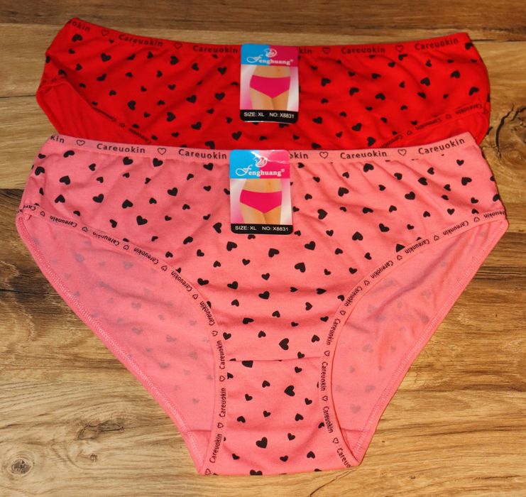 Majtki Damskie Serduszka Komplet 2sztuki XL 1-21