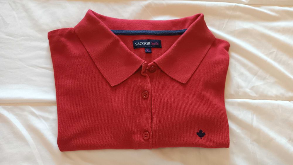 Polo vermelho da Sacoor