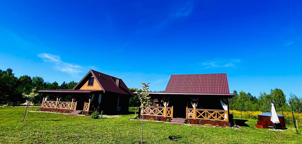 Domki Złote Runo Zalew Siemianówka Podlasie , bania i sauna.