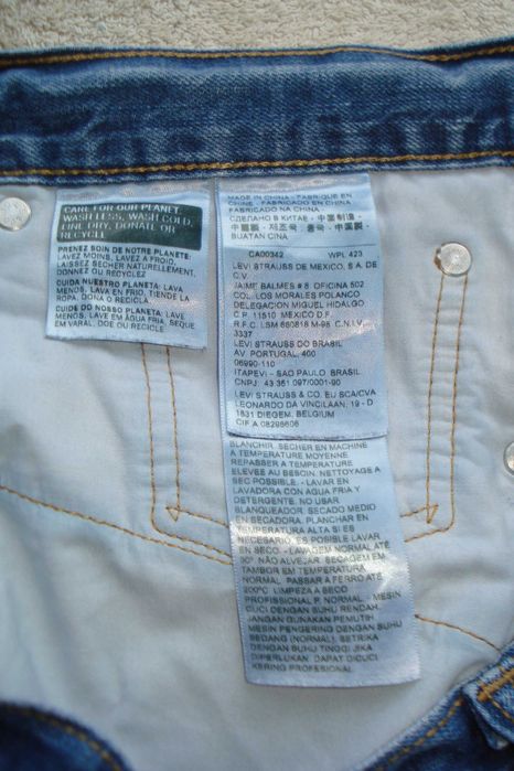 Джинсы LEVI'S 501 размер 38Х32